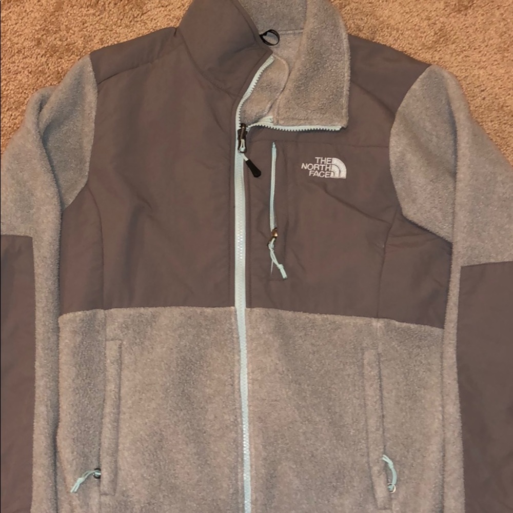 Gray zip up jacket